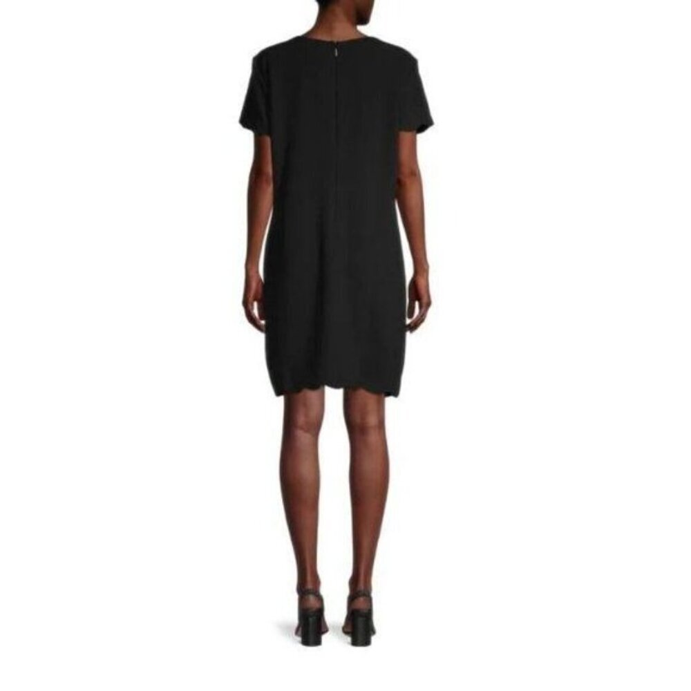 Karl Lagerfeld Womens Black Embellished Pearl Cocktail Sheath Dress SZ 2 NWT - Picture 2 of 2